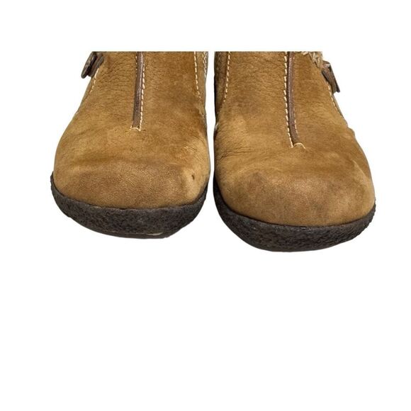 Timberland Comforia Womens 8 M Nubuck Leather Slip-on Comfort Mule Wedge Heel - Picture 2 of 13